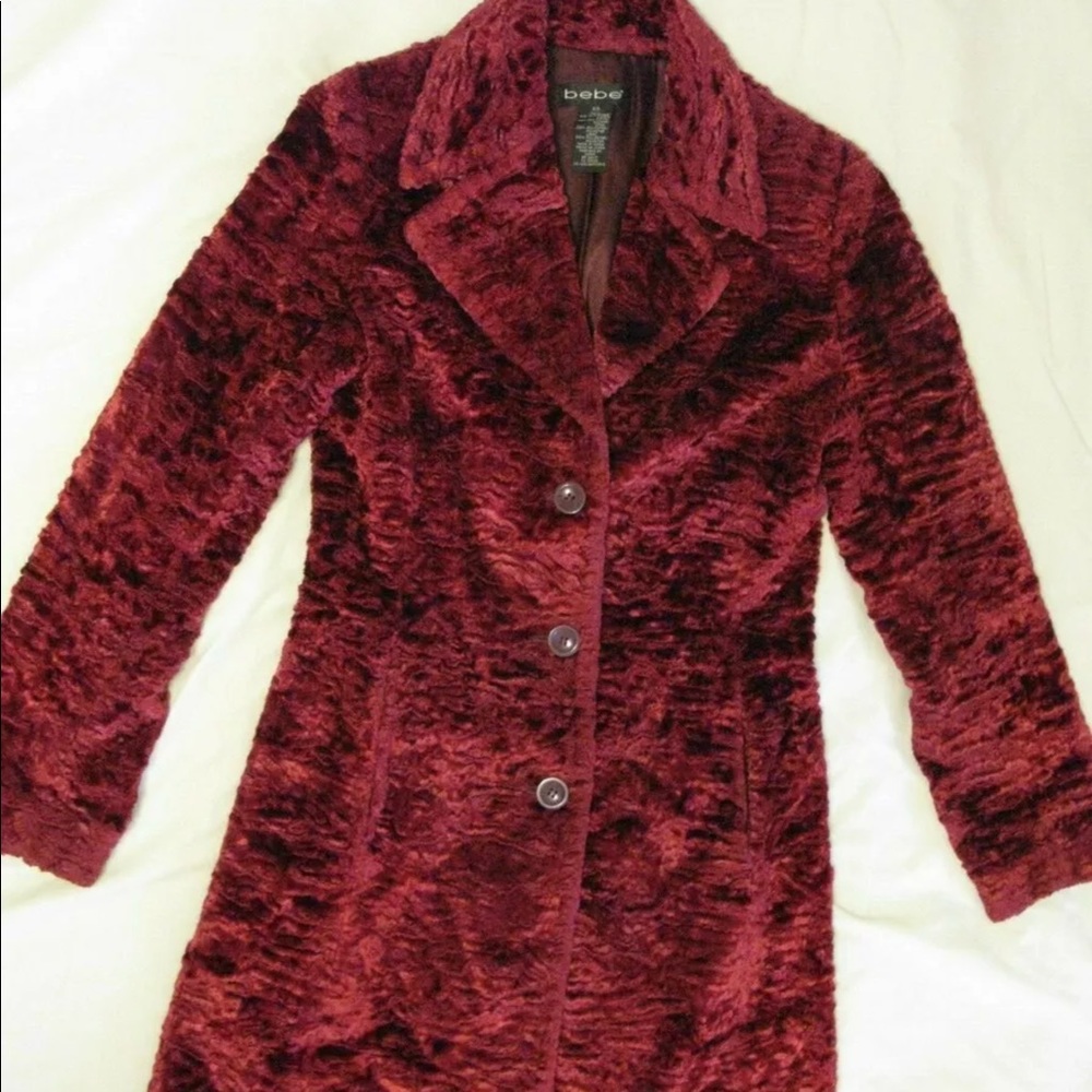 ISO Bebe faux Lamb Fur Coat jacket. Don’t buy! I’m LOOKING For a size L
